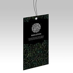 Custom-printed, wholesale raised spot UV hang tags from 麻豆社区-printing.com