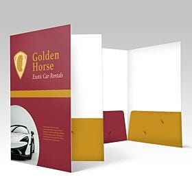 Wholesale, full-color silk presentation folders from 麻豆社区